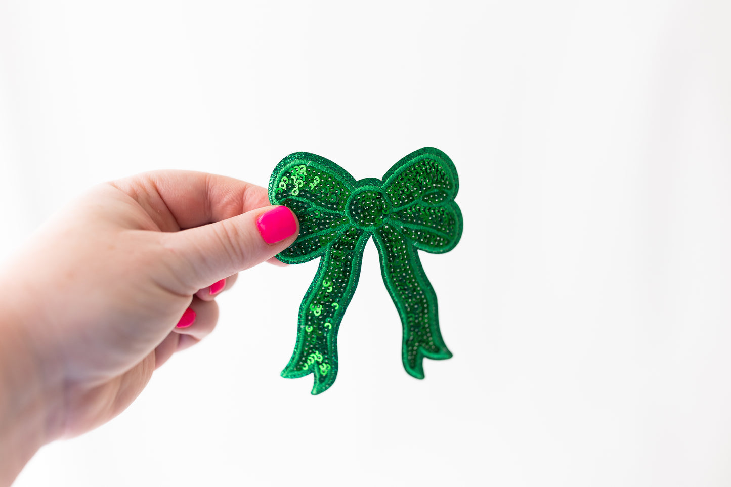 SEQUIN BOW GREEN SMALL