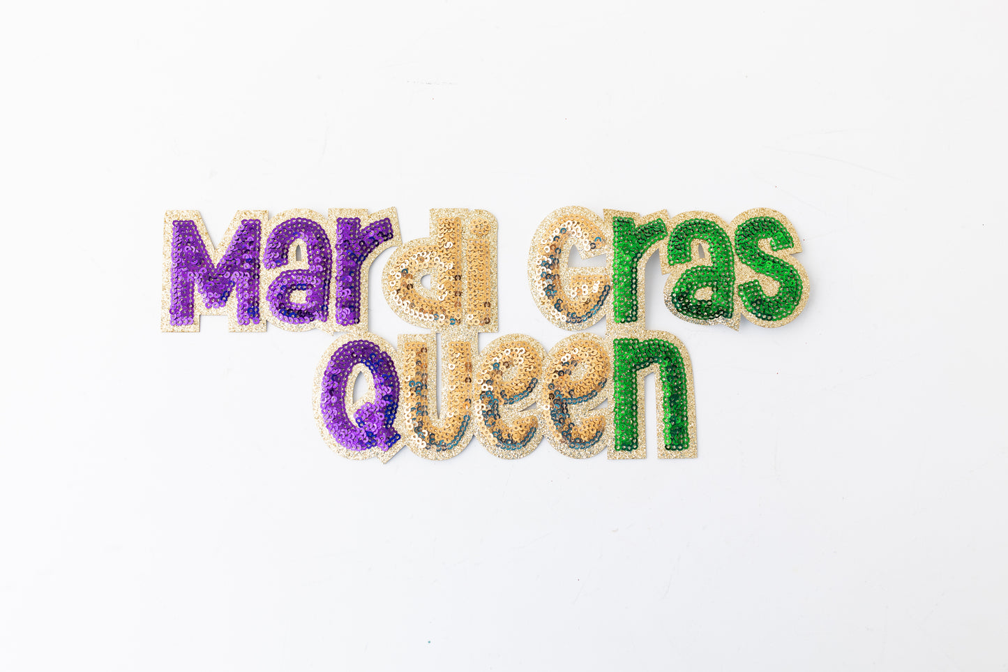 MARDI GRAS QUEEN SEQUIN PATCH