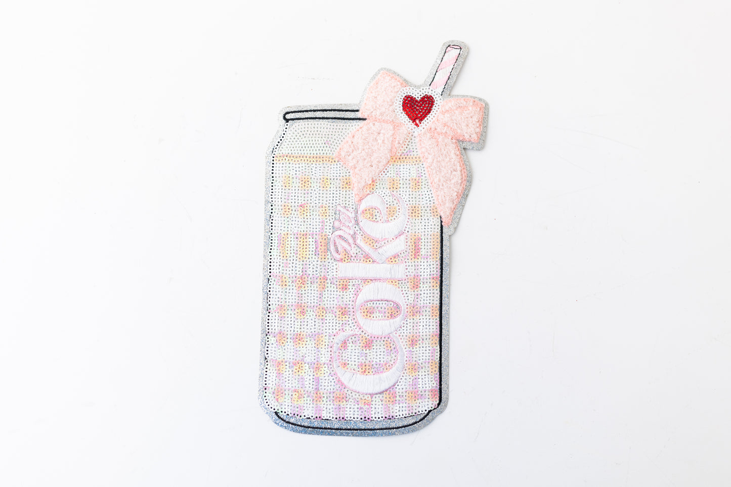 DIET COKE GINGHAM SEQUIN PATCH