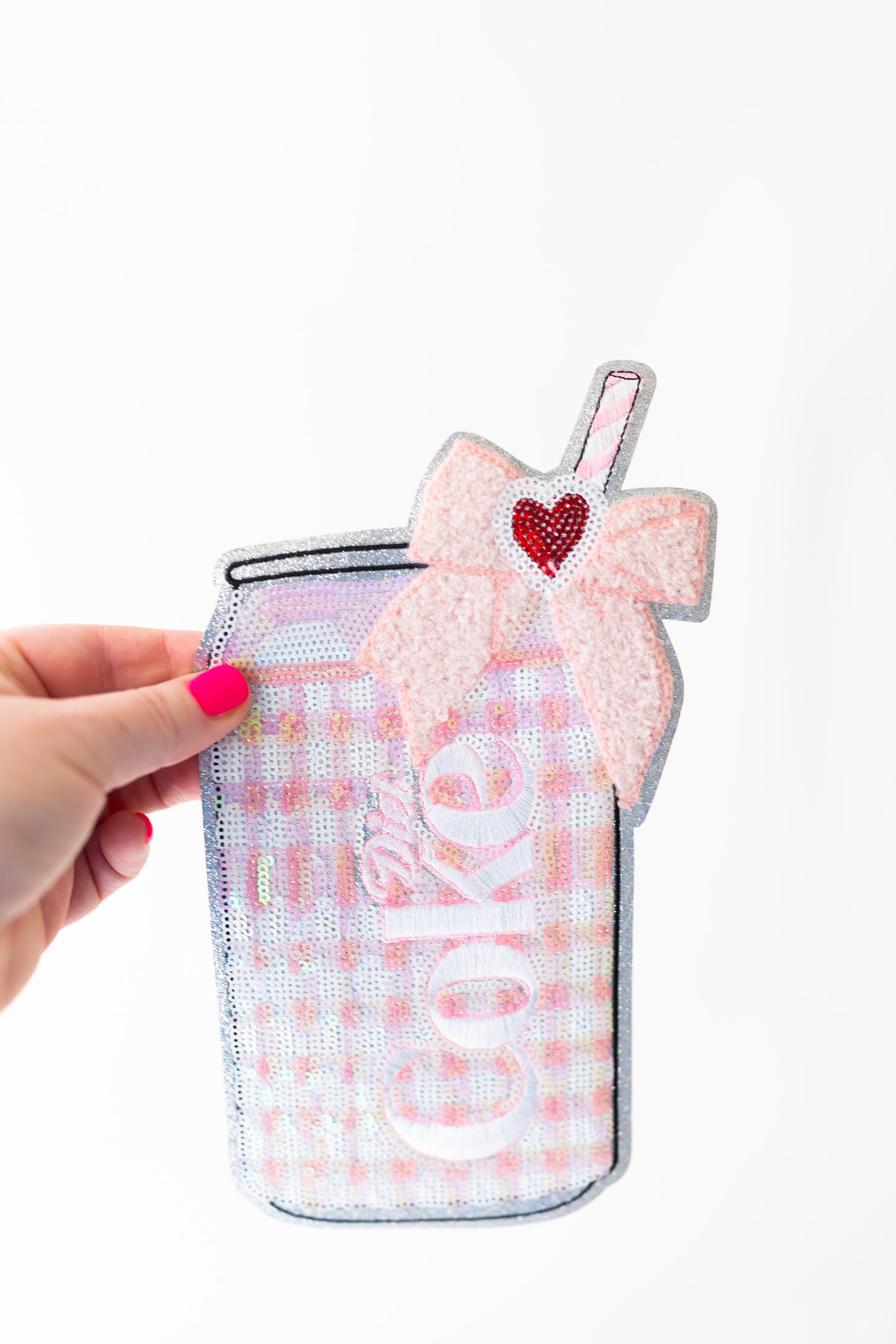 DIET COKE GINGHAM SEQUIN PATCH