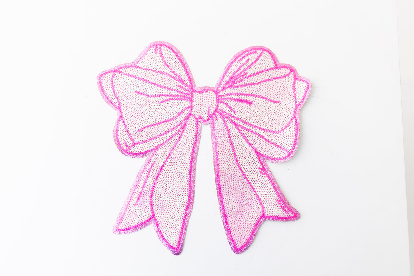 BIG SEQUIN BOW PINK
