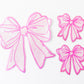 BIG SEQUIN BOW PINK