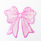 BIG SEQUIN BOW PINK